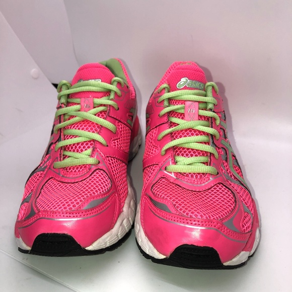 Asics Gel-Nimbus 16 Neon Pink Running Sneakers 6.5 - Picture 4 of 16